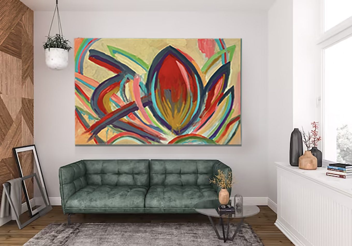 skater boy lotus painting photo