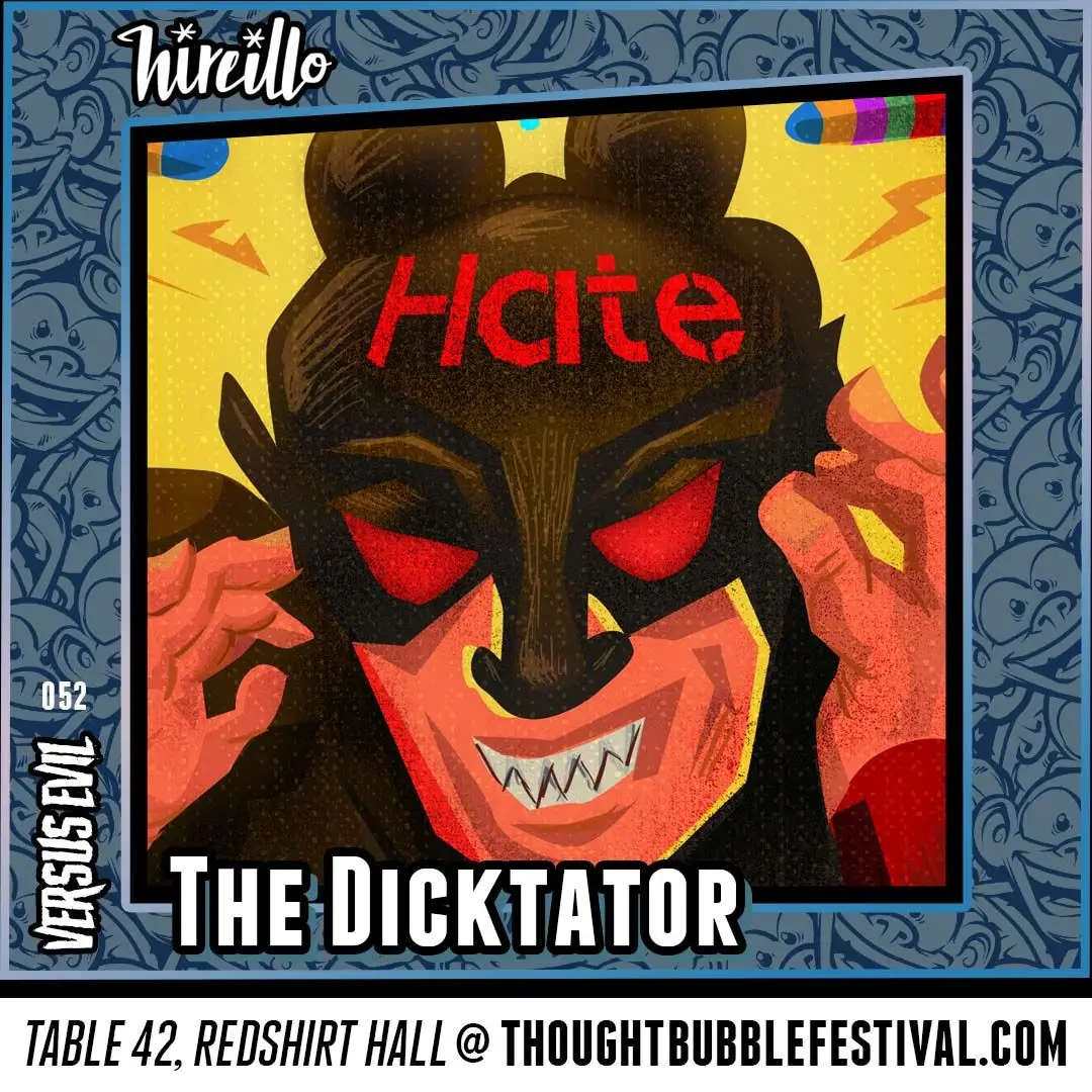 Social Media Post ad for Evil VS Trading Card Image