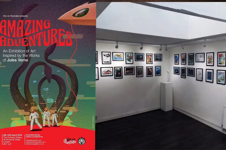 Jules Venres Exhibit Art Image