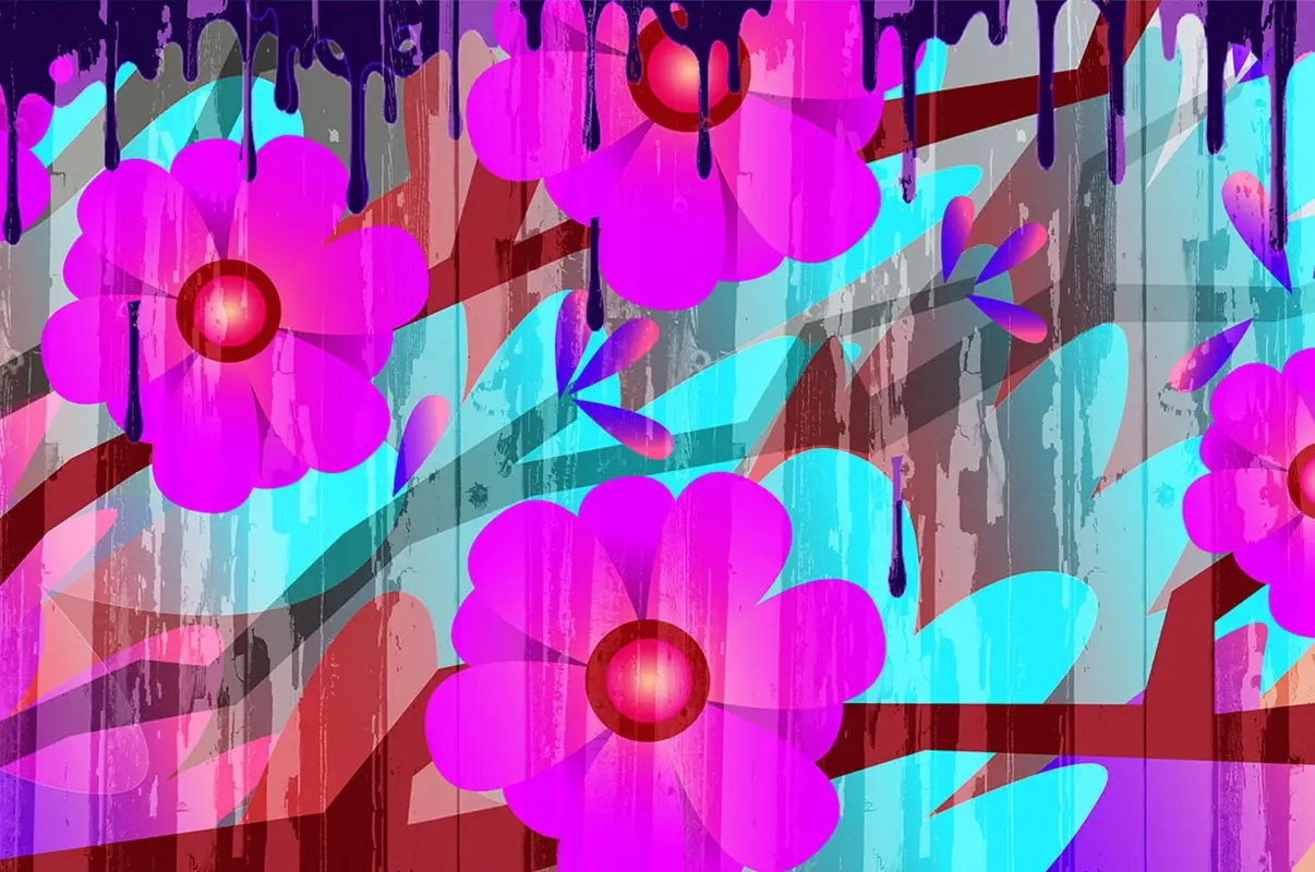 oil blossoms illustration slide image